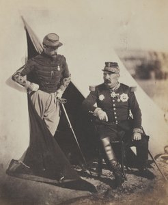 Generaal Pierre Bosquet (1810-61) en Kapitein Dampierre, uit een album van 52 foto